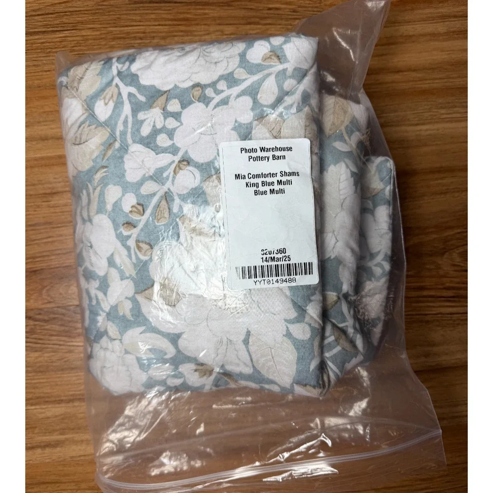 Pottery Barn Mia Bird Floral King Comforter Sham 20